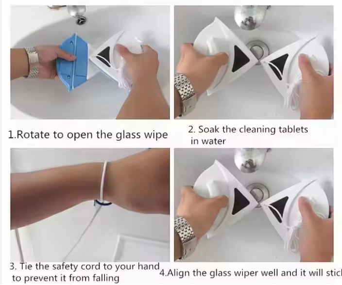 Nettoyeur de vitres magnétique